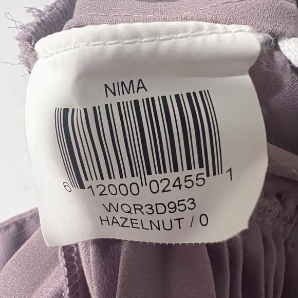 BCBGMAXAZRIA Ruffle NIMA Mini Pleated Flirty Skate Skirt Size 0 Hazelnut - Picture 10 of 12